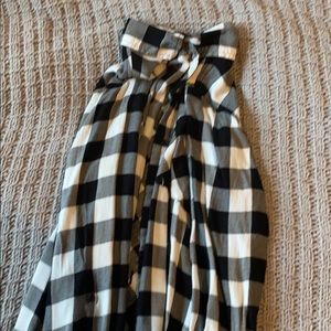Black and white flannel